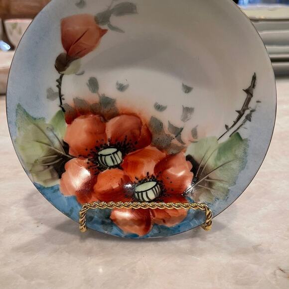 Vintage Mz Altrohlau CM-R Czechoslovakia flower porcelain bowl 5-3/4” - Picture 3 of 10